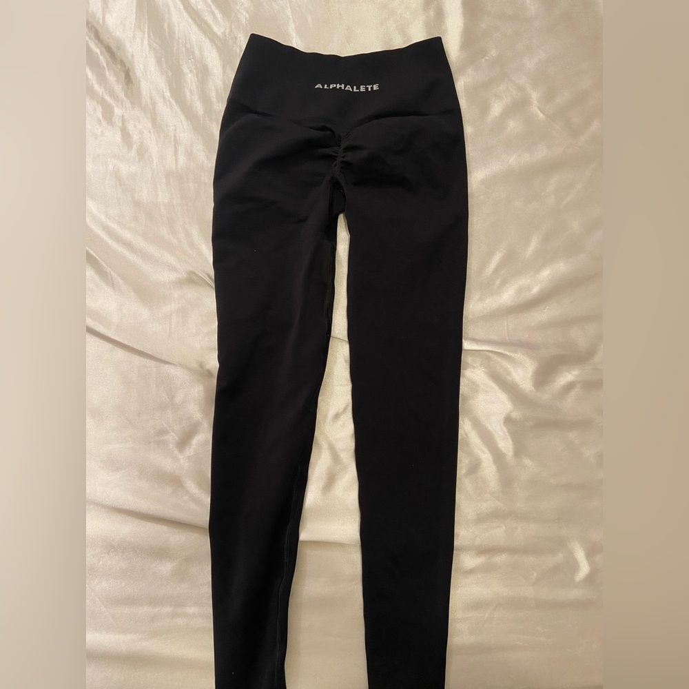 Black alphalete leggings